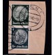 ALEMANIA 1934 ESTAMPILLAS SE-TENANT ZUSAMMENDRUCKE USADAS QUE SON MUCHO MAS RARAS MI S 217 EN FRAGMENTO 8 €